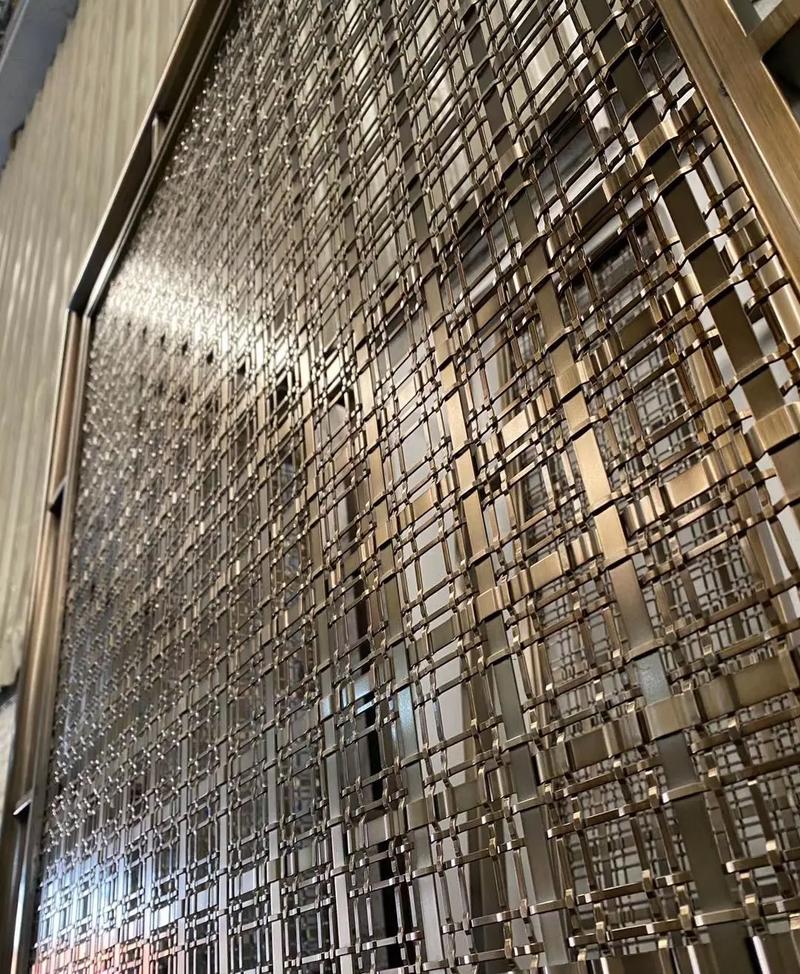 不銹鋼金屬吊頂隔斷裝飾網簾——設計師必選的金屬編織網